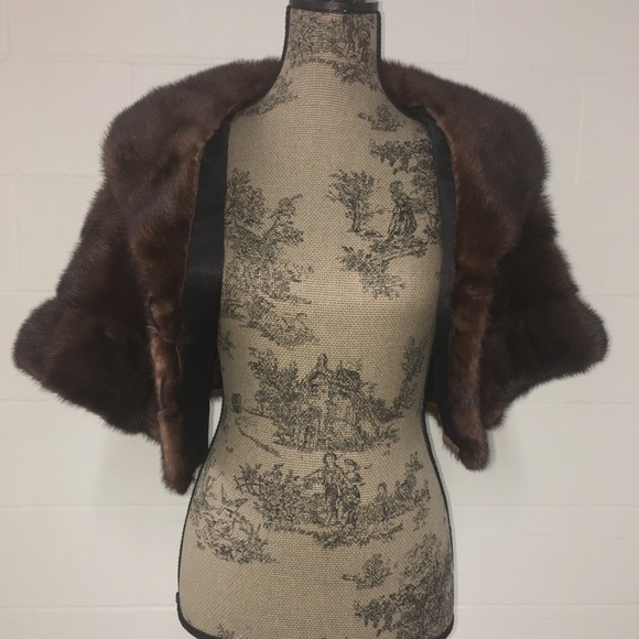 Vintage Brown Fur Stole - Picture 5 of 17